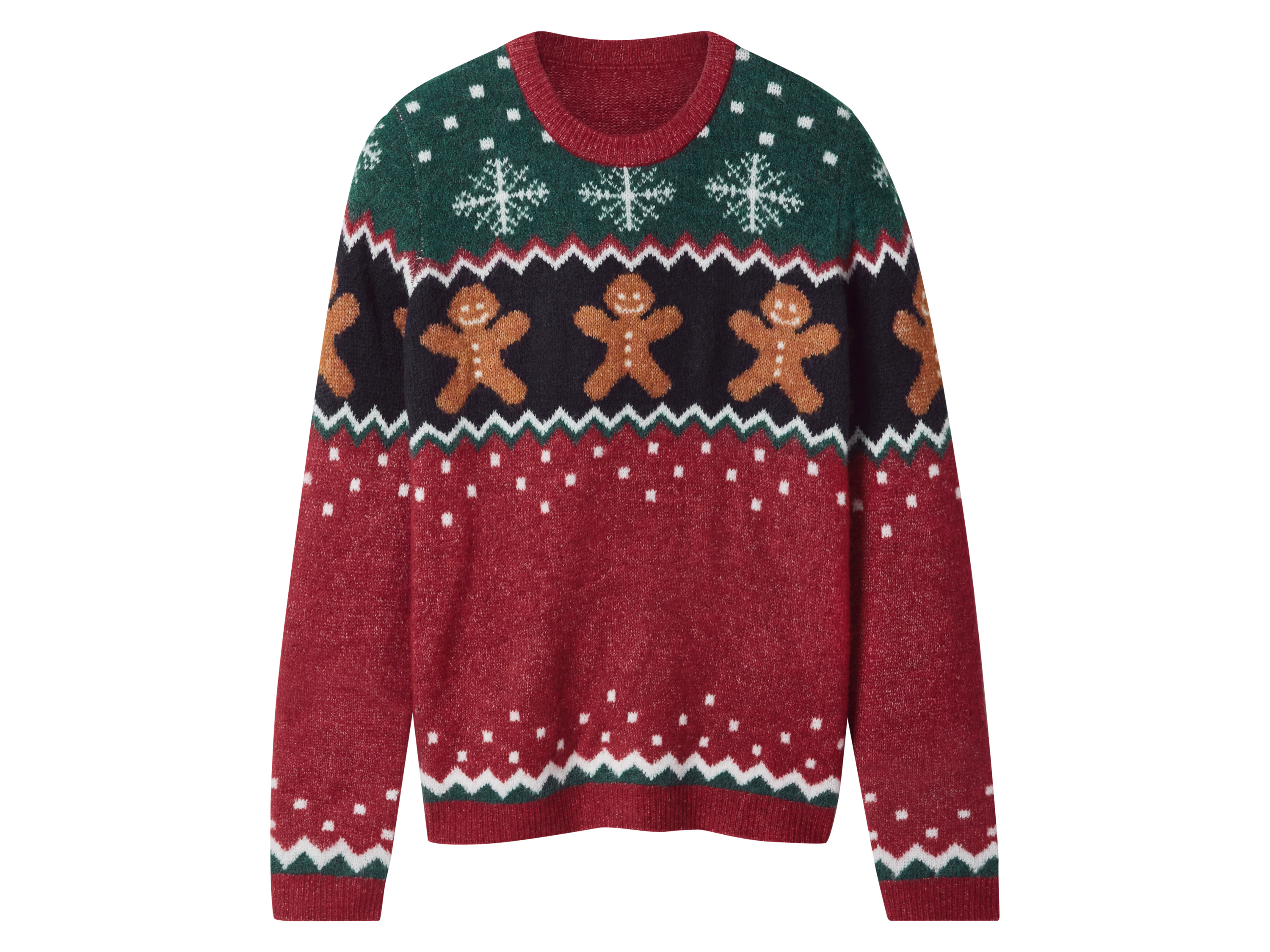 esmara Sweter dziecięcy ze świątecznym wzorem Czerwony, 134/140