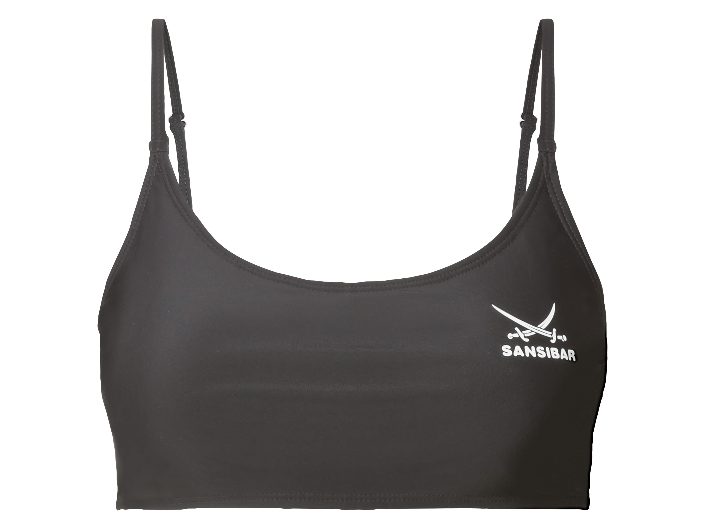 Sansibar Góra od bikini damska, łatwa w pielęgnacji Czarny, 38