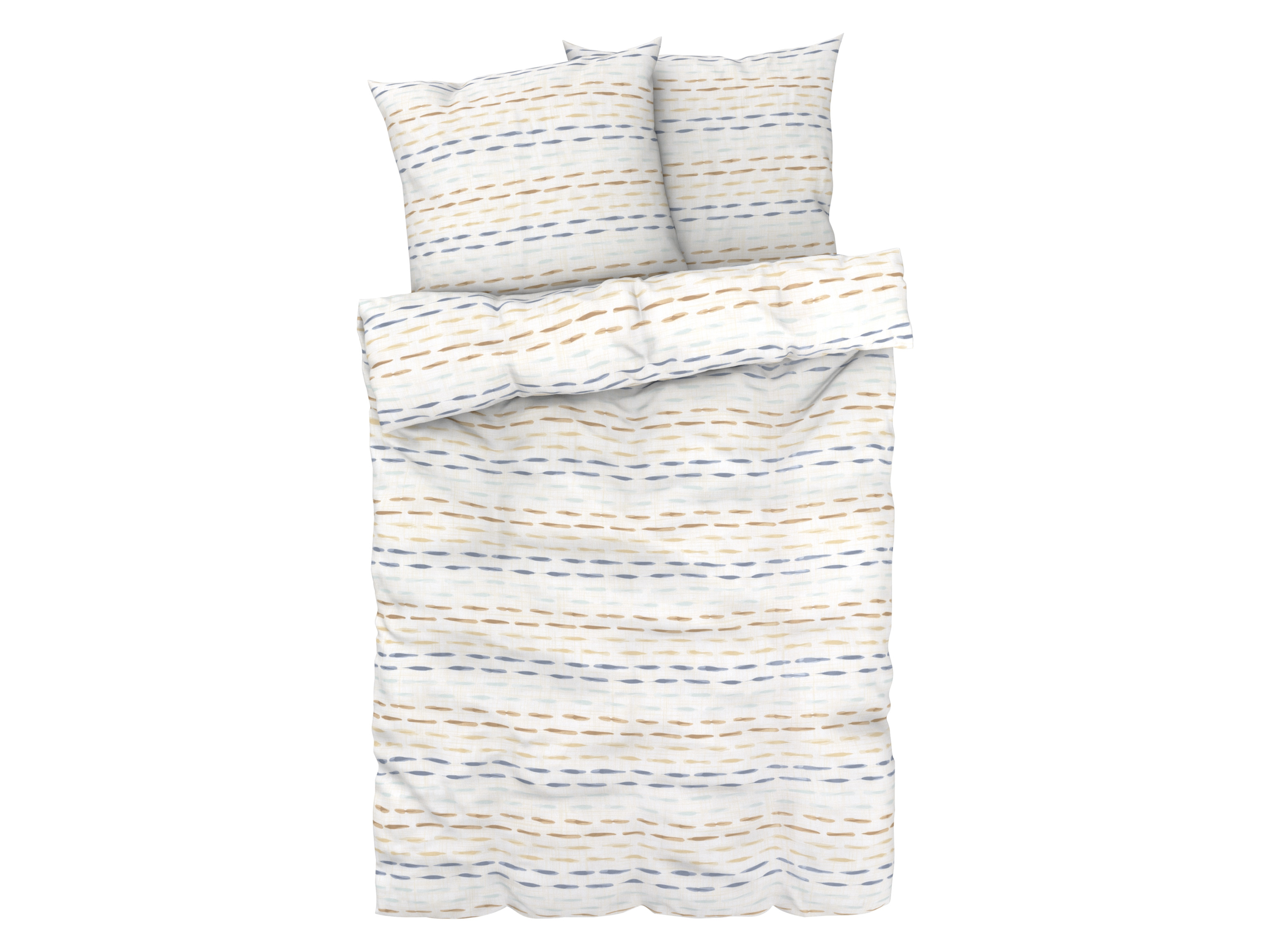 Livarno home Pościel satynowa z bawełny, 160 x 200 cm Linie