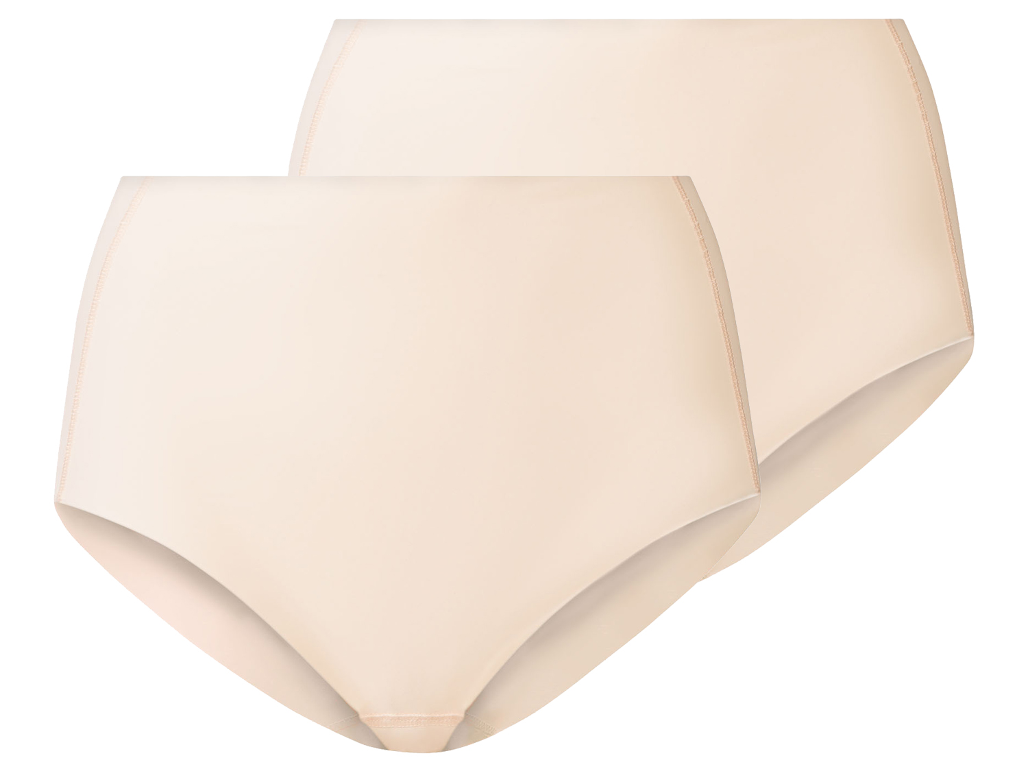 esmara Majtki damskie modelujące, bezszwowe, 2 sztuki Beżowy, XL 48/50