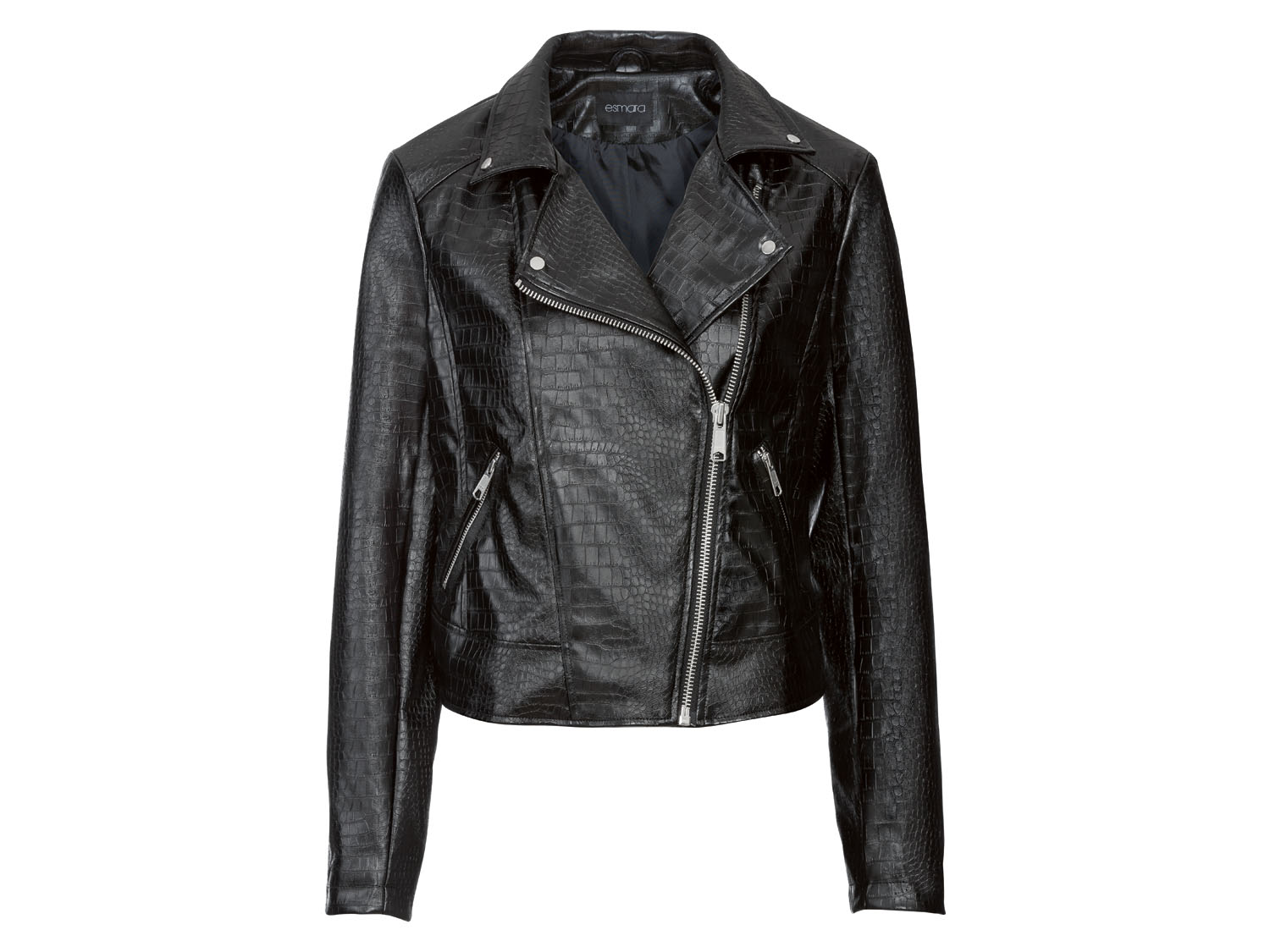 esmara Ramoneska damska o tłoczonej strukturze, 1 sztuka Czarny, 36