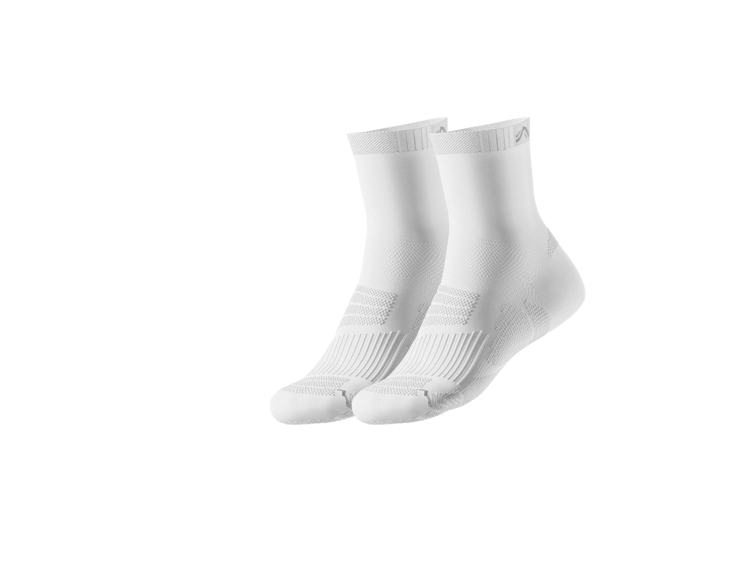 Crivit Skarpetki sportowe, 2 pary Biały, 39-42
