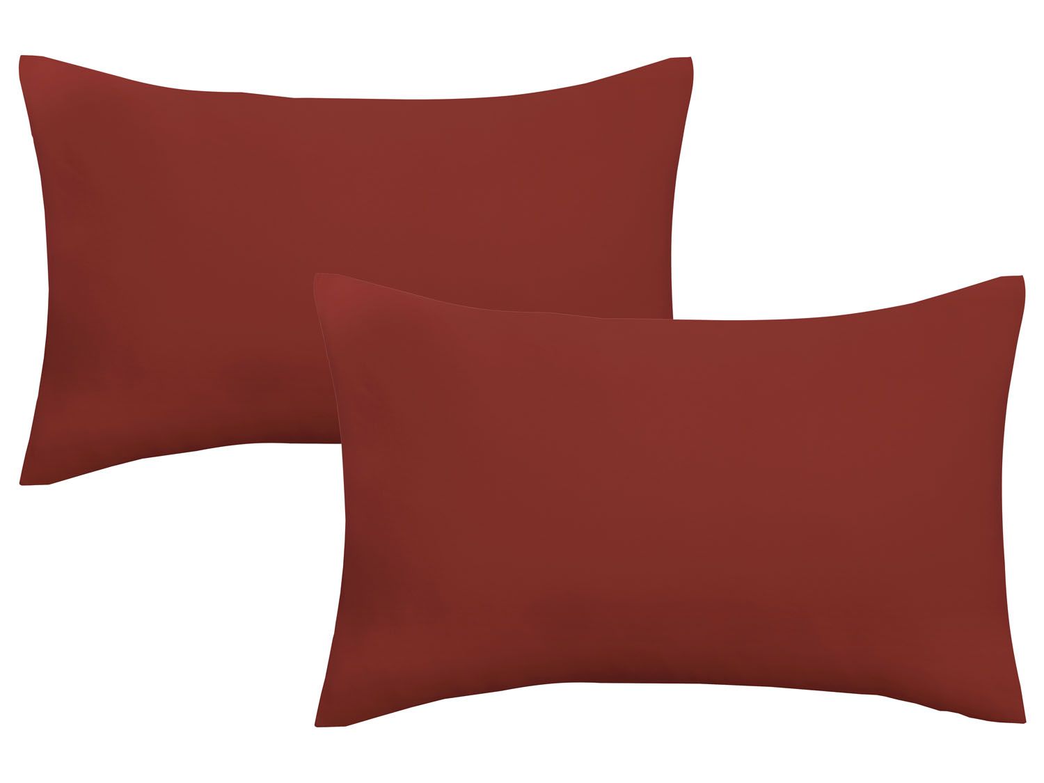Biberna Poszewka na poduszkę z delikatnego dżerseju, 2 szt. Rdzawy, 40 x 60