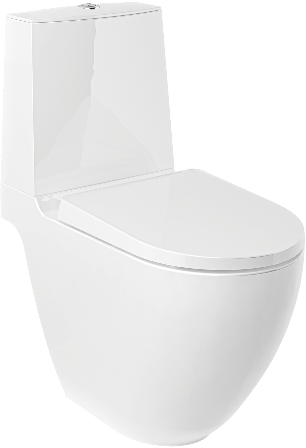 Darmowa Dostawa - Miska kompakt WC ze spłukiwaniem wirowym biały Kludi Resa D 24WCB0643