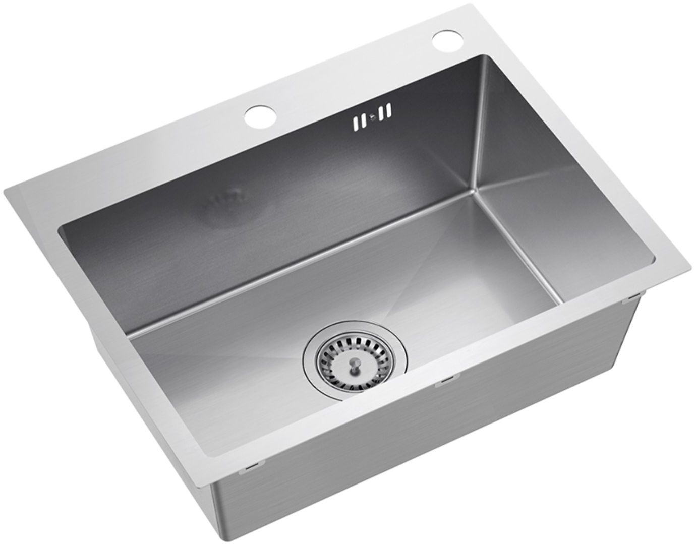 Darmowa Dostawa - Zlewozmywak stalowy 58x45 cm stal Ruvetti Look 5003LBS60W