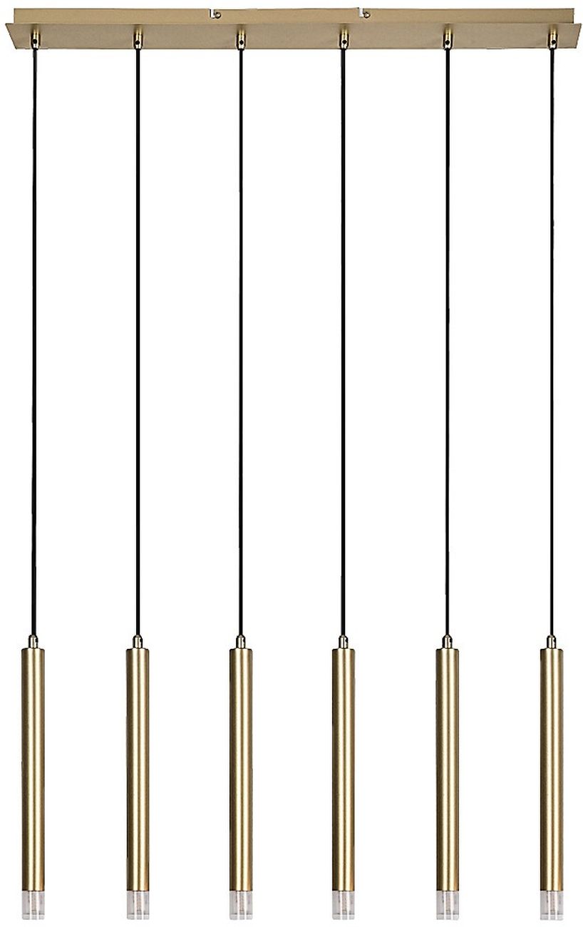 Darmowa Dostawa - Lampa wisząca 6x5 W przezroczysta-złota Rabalux Ramira 72363