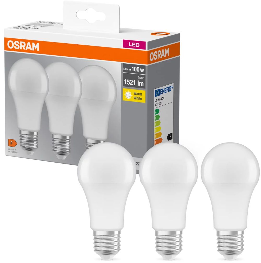 Darmowa Dostawa - Żarówki LED Multipack 3x13 W 2700 K e27 Osram LED Lamps 4058075819412