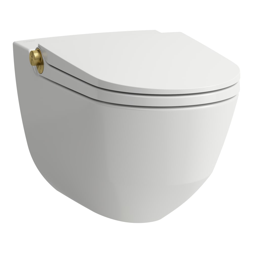 Darmowa Dostawa - Toaleta myjąca wisząca bez kołnierza biała Laufen Cleanet Riva H8206914010001