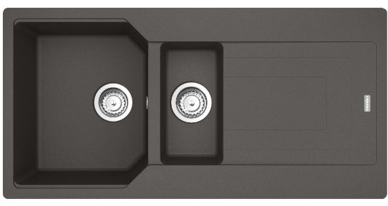 Darmowa Dostawa - Zlewozmywak granitowy 100x50 cm szary/grafitowy/onyx Franke Urban 1140716369
