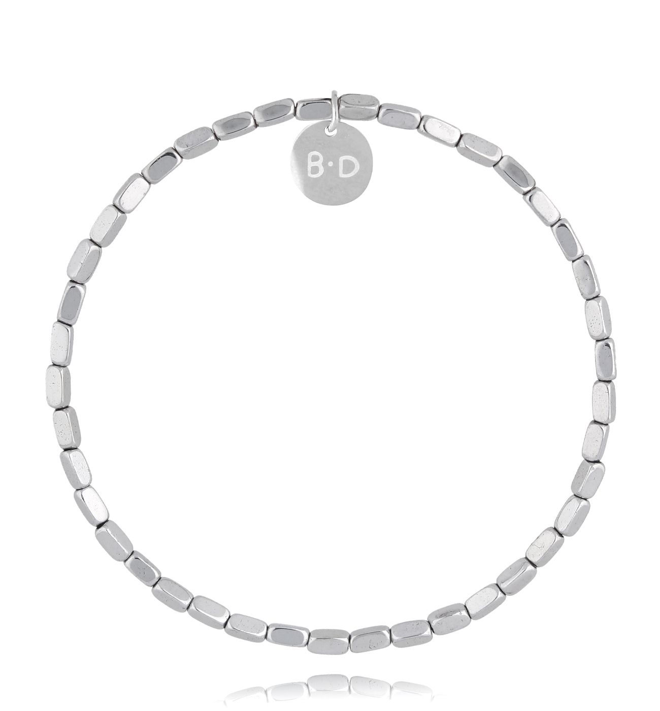 Bransoletka ze srebrnymi hematytami Joyfulness - By Dziubeka