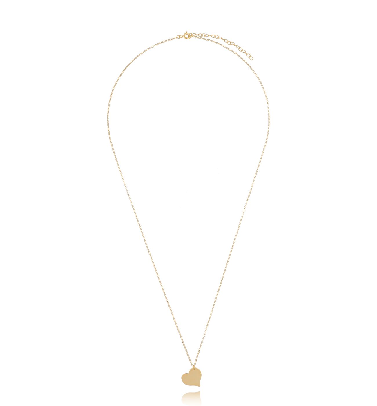 Naszyjnik pozłacany z dużym sercem Do This Wright NSE0103