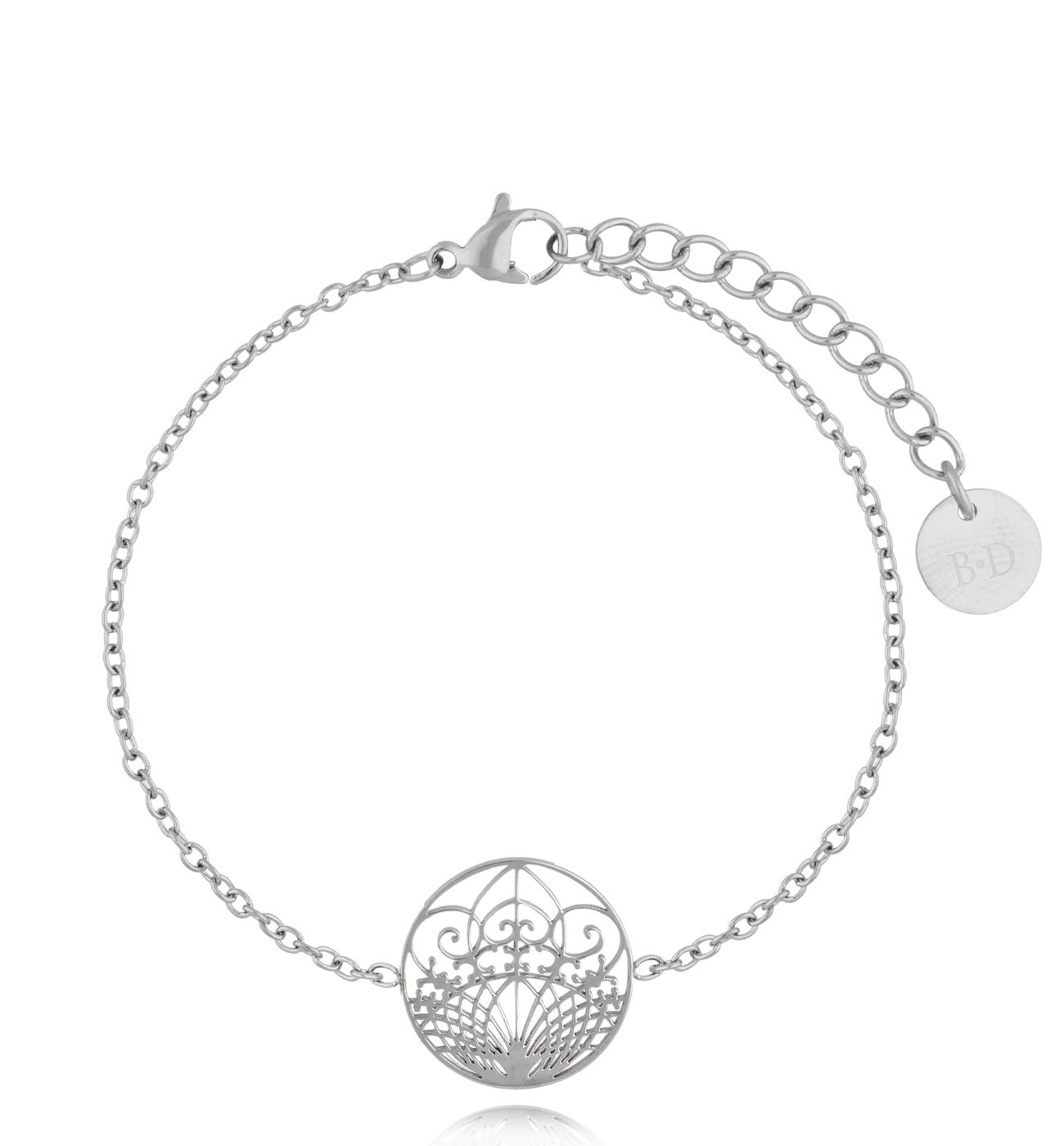 Bransoletka srebrna z rozetką Acacia BSA0451