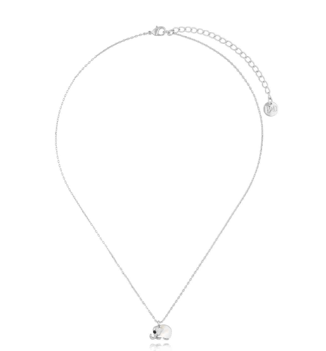 Naszyjnik srebrny ze słonikiem Glam Charms NS0256