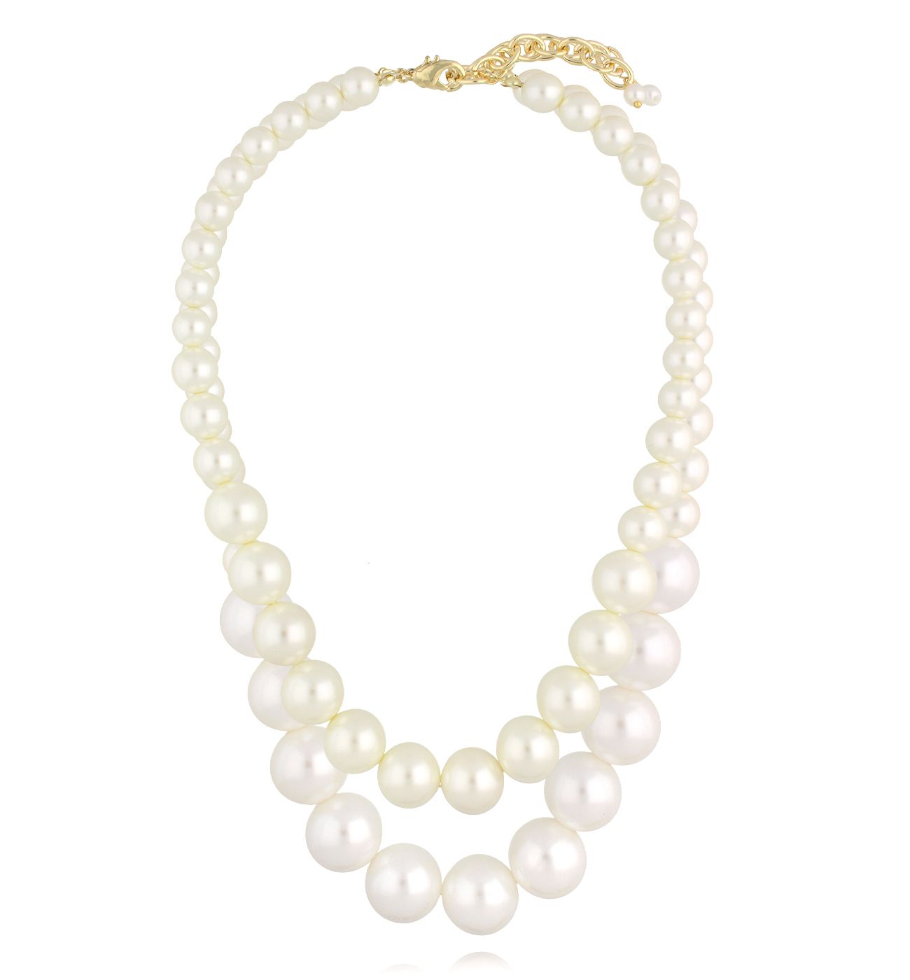 Zestaw dwóch naszyjników z perłami - By Dziubeka