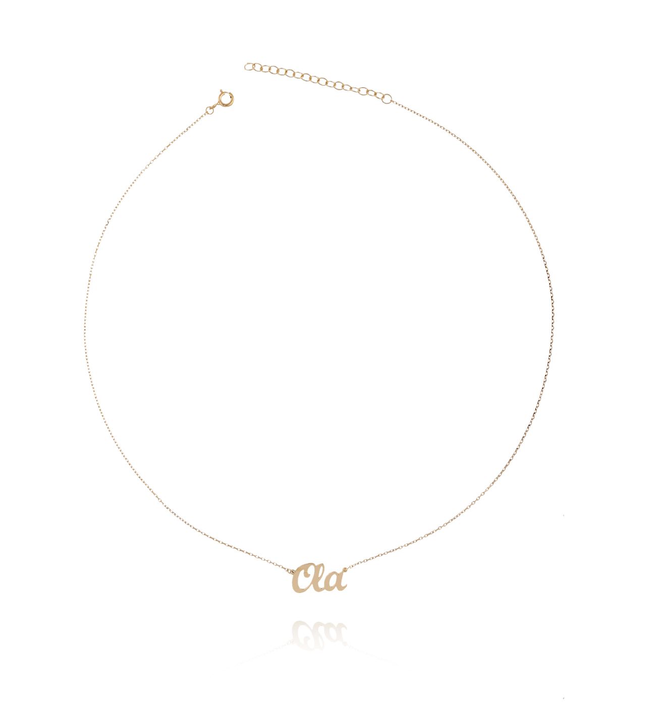 Naszyjnik srebrny pozłacany OLA NAT0103