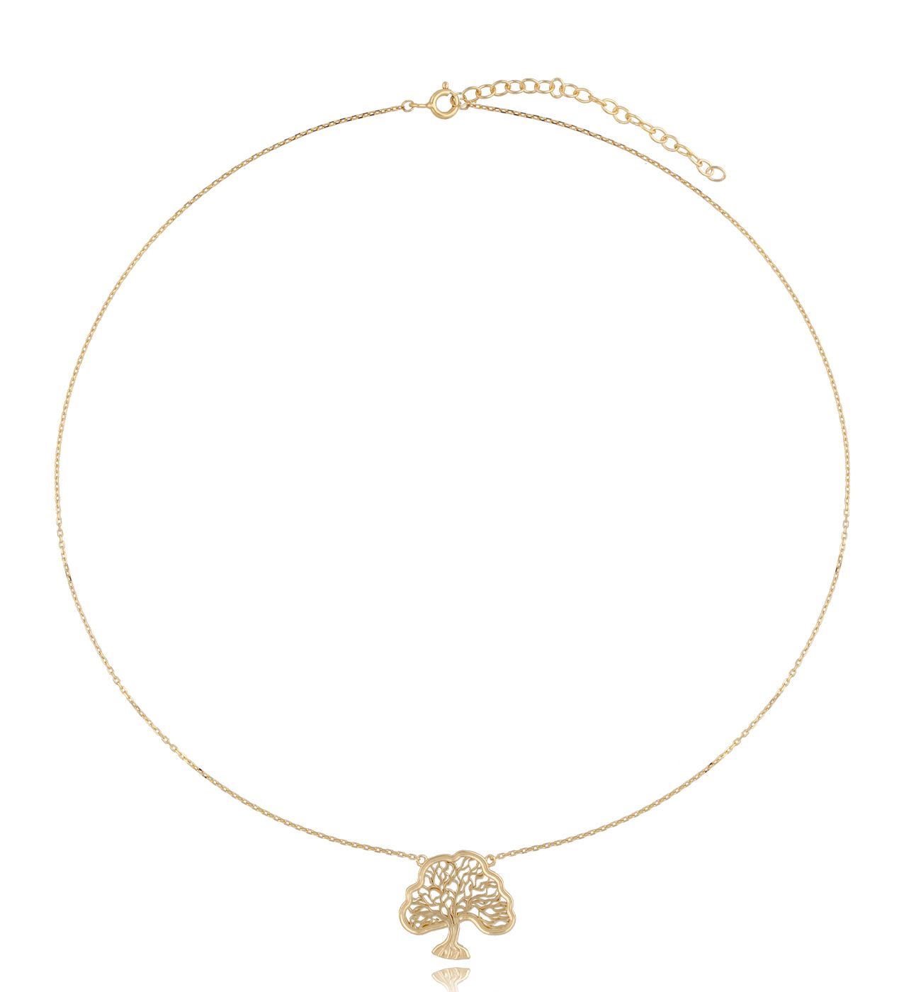 Naszyjnik pozłacany z drzewem My Tree NSE0122