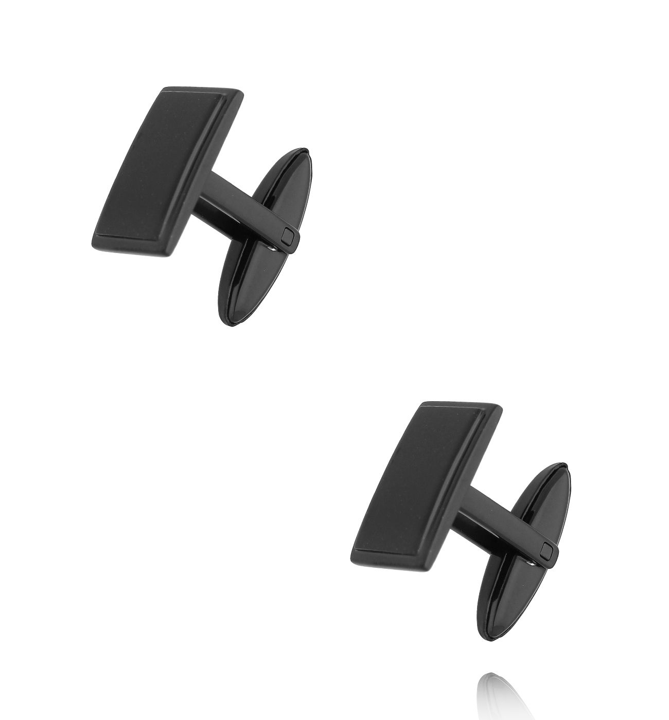 Spinki do mankietów czarny SMITC0013 - By Dziubeka