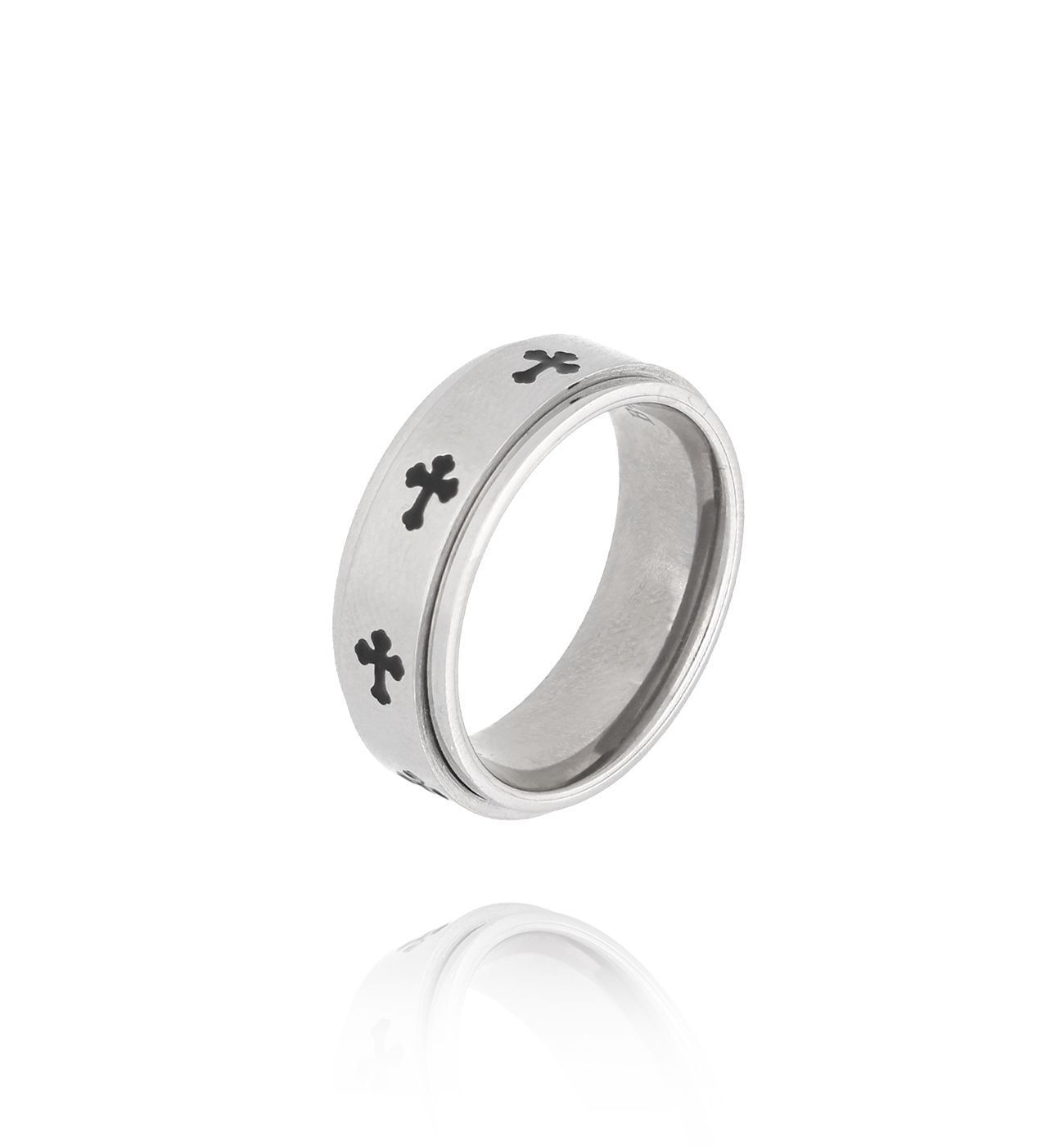 Pierścionek męski z krzyżykami Erlend PMITC0046