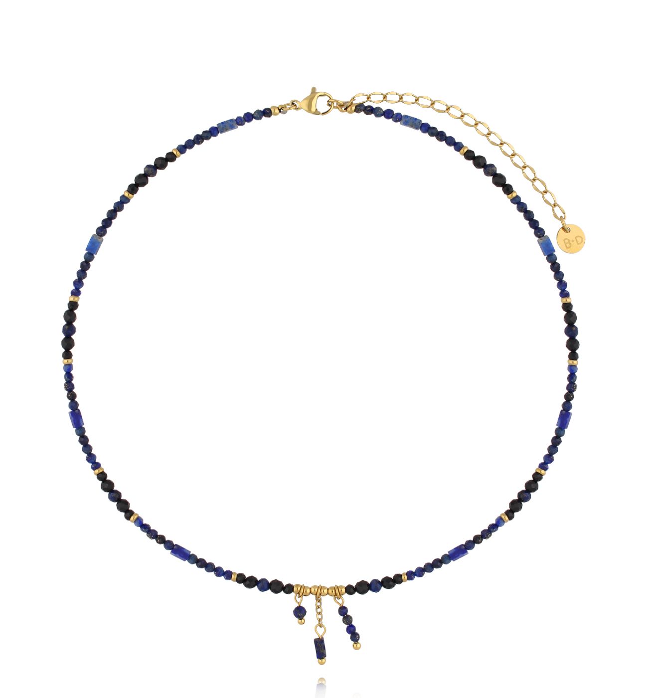 Naszyjnik z lapisami i sodalitami NTW1465