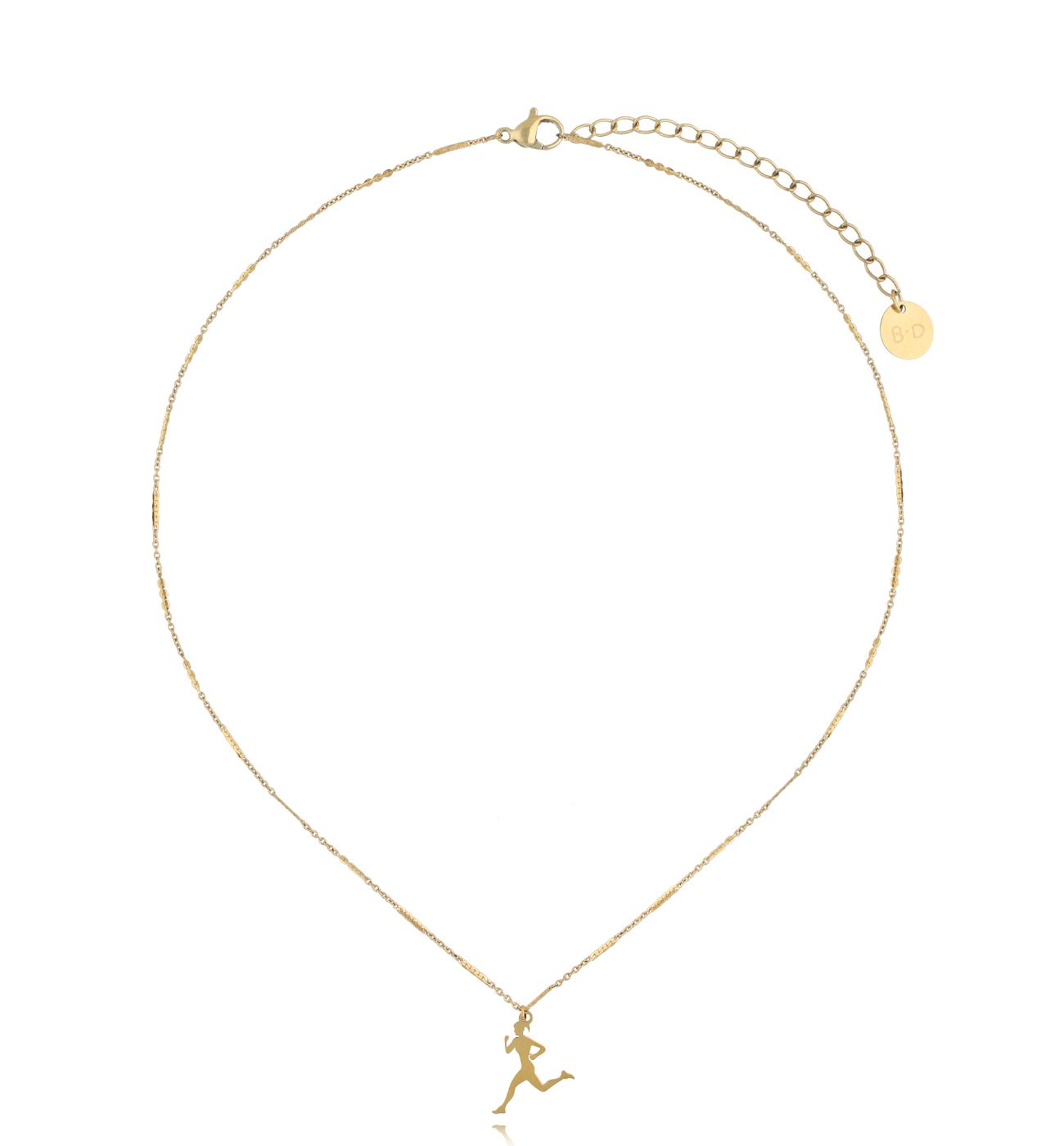 Naszyjnik złoty z biegaczem Runner NSA1097