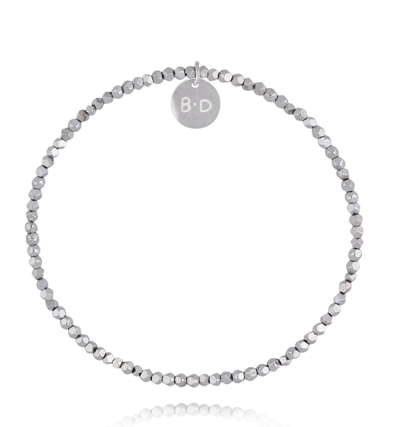 Bransoletka z fasetowanych hematytów BTW3647