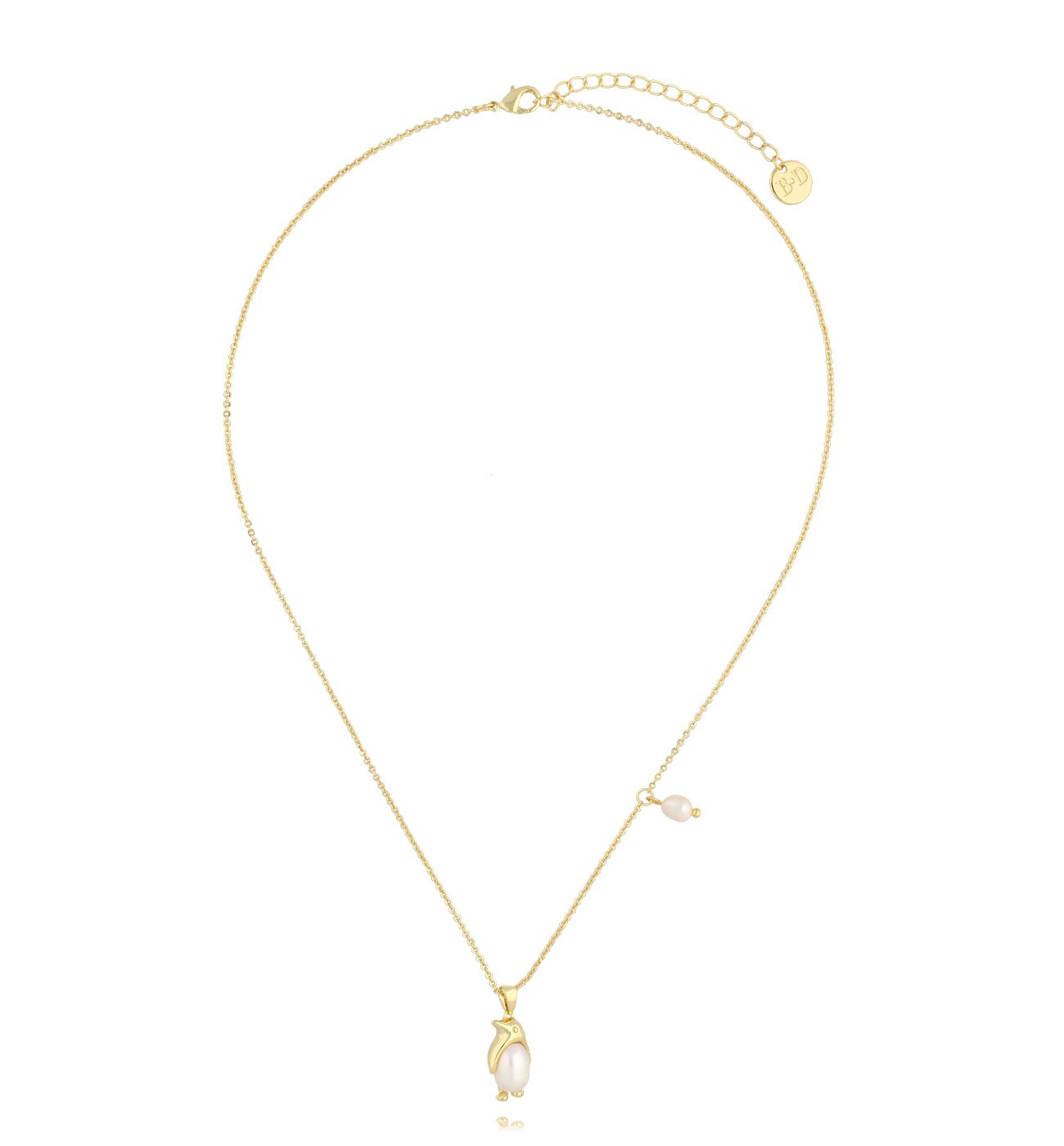 Naszyjnik złoty z pingwinem - By Dziubeka