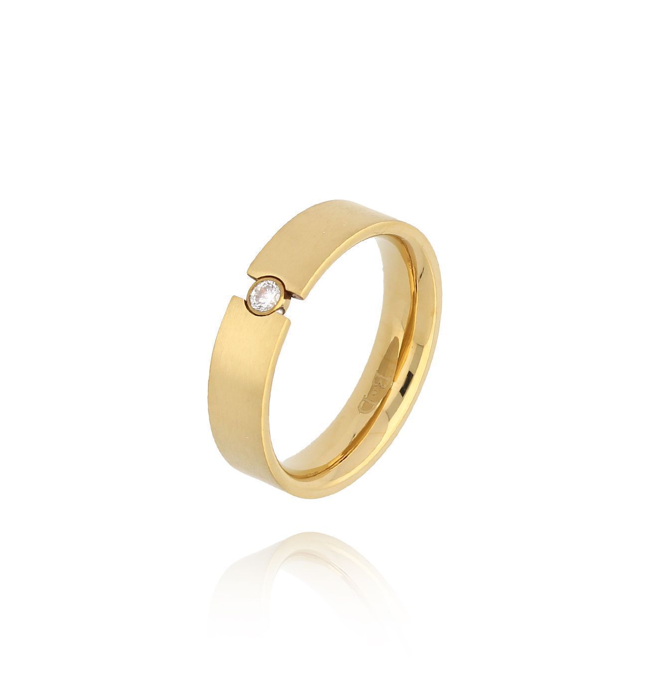 Obrączka złota z cyrkonią Nantes PSA0725