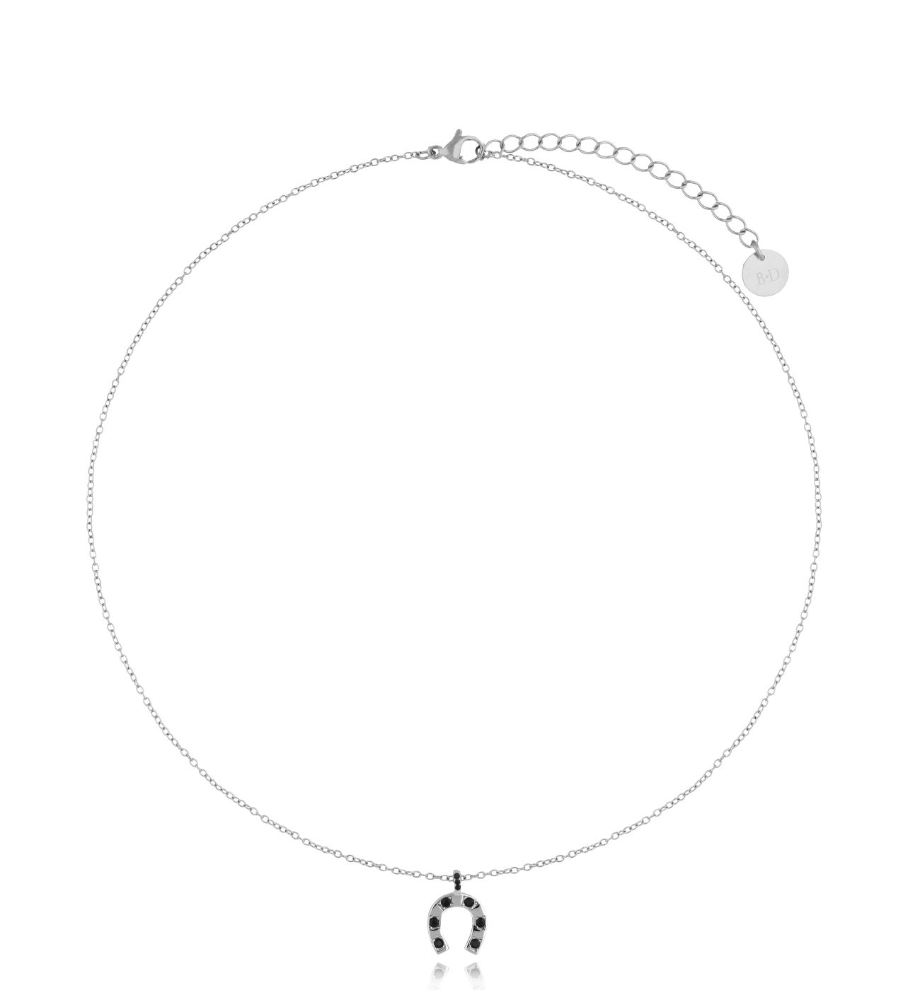 Naszyjnik srebrny z małą podkową Farah NSA0856