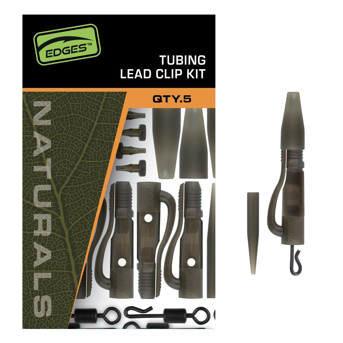 Fox Edges Zestaw Naturals Tubing Lead Clip Kit