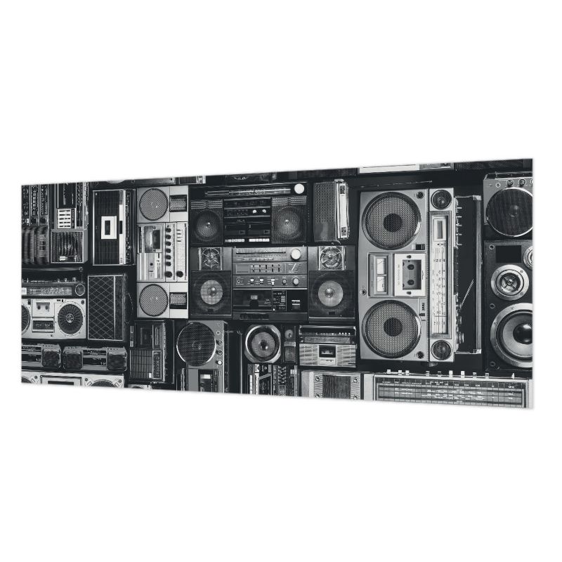 Tapeta Na Ścianę Tulup 250x104 cm Retro Radio Do Biura, Do Salonu, Do Przedpokoju 1 szt.