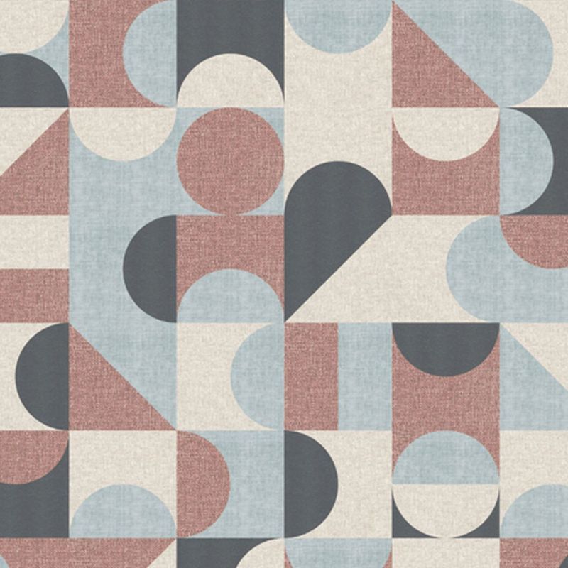 fototapeta Sanders & Sanders koła w stylu Bauhaus terakota,niebieskimIbeżowym 318 x 280 cm - 1 rol.