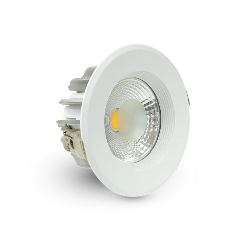 Oprawa sufitowa wpuszczana V-TAC Cob biała LED 20W 6000K 1700lm IP20 wym: 10,5 x 10,5 cm okrągła - 1 szt.