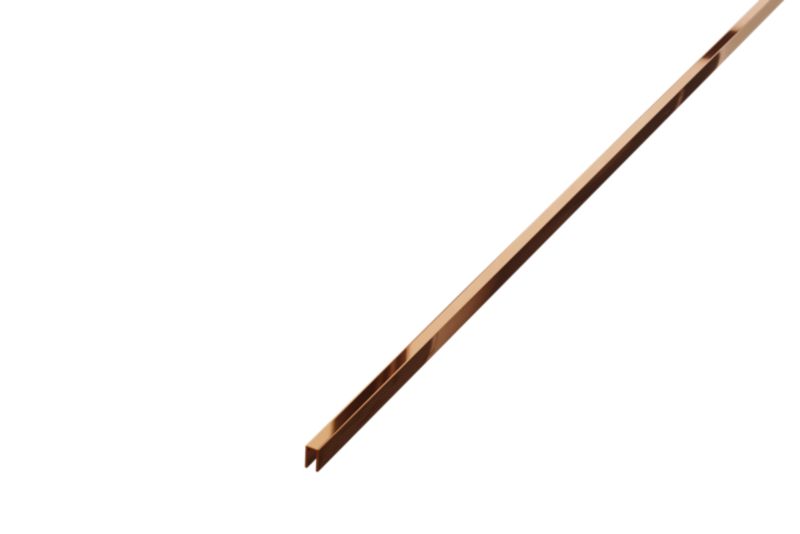 Profil metalowy rektyfikowany U Lambro miedziany połysk 0.5cm x 270cm 1 szt.