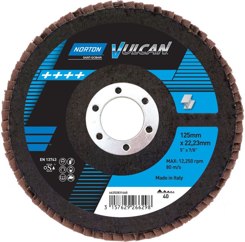 Tarcza lamelkowa Norton do szlifowania 125 P40