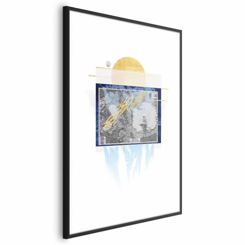 Plakat Artgeist Antarktyda 21x30 cm z ramą czarną 1 szt