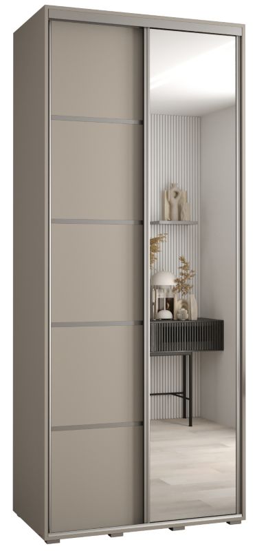 Szafa przesuwna Abiks 60 wysoka Dakota 5 110 kaszmir+kaszmir+srebr 1 szt