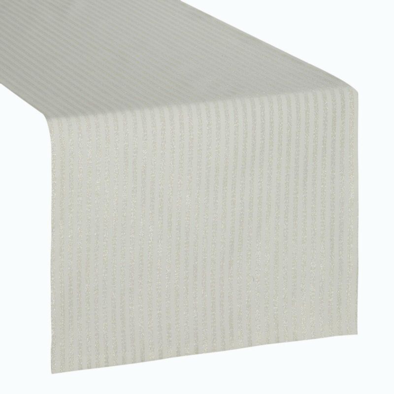 Bieżnik świąteczny FLASH 6 Eurofirany 40x140 cm beżowy żakardowy świąteczny 1 szt.