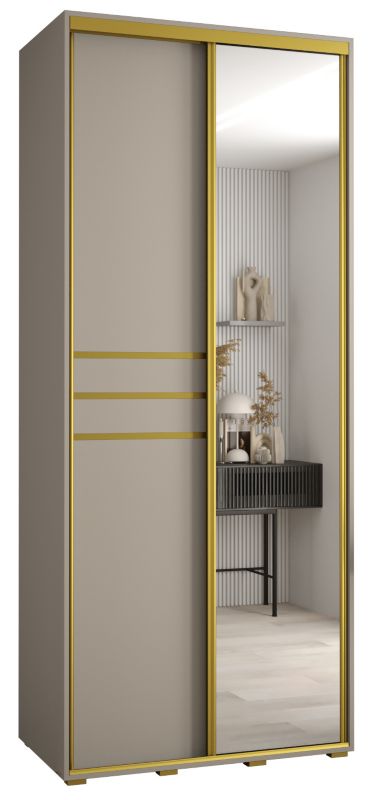 Szafa przesuwna Abiks 45 wysoka Dakota 11 120 kaszmir+kaszmir+złot 1 szt