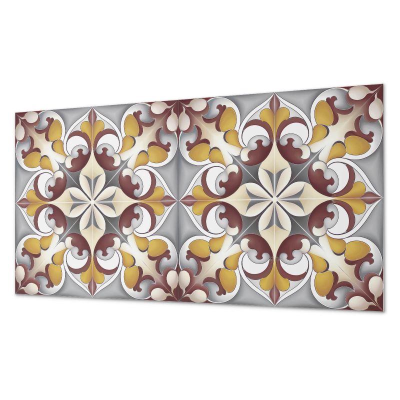 Panel Winylowy ArtPrintCave 120x60 cm Kwiatowy wzór mozaiki 1 szt.