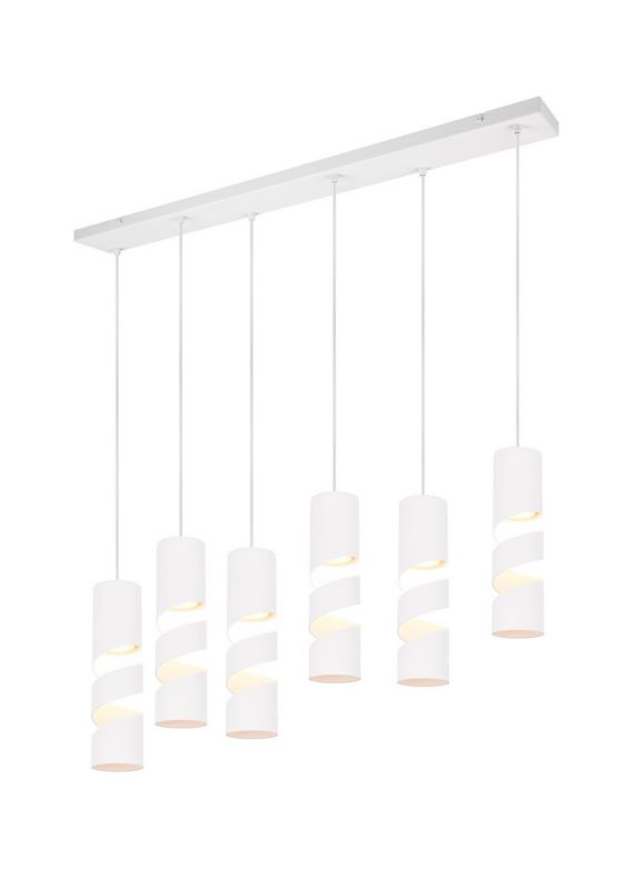 Lampa wisząca Trio Stream 4015 biała nowoczesna 6xGU10 x 1 szt.