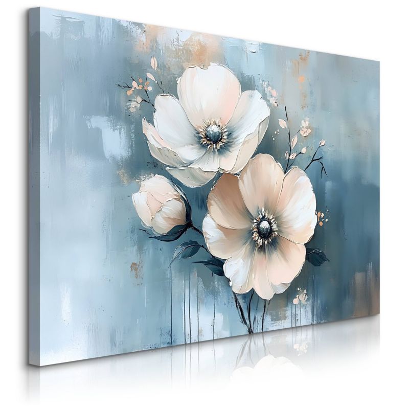 Obraz Muralo Do Saloni Jasne Kwiaty Akwarele Abstrakcja Natura 120x80 cm 1 szt.