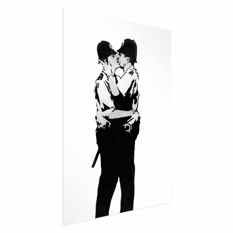 Plakat Artgeist Kissing Coppers 21x30 cm bez ramy 1 szt