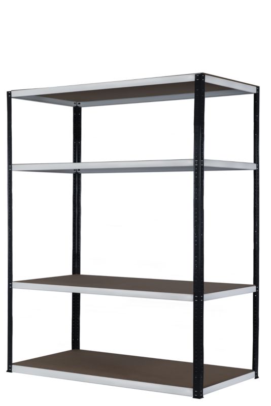 Regał metalowy MODO24 magazynowy garażowy grafitowo-biały helios 180x150x40cm 4 półki po 275 kg 1 szt.