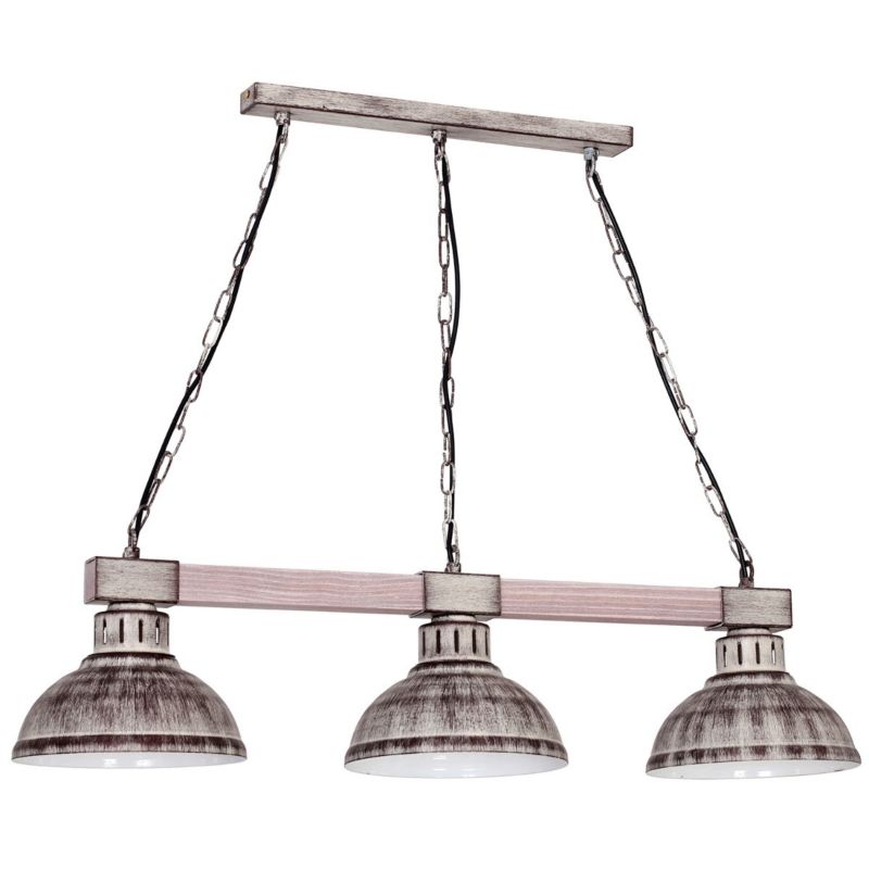 Lampa sufitowa Luminex Hakon brązowo-jasne drewno wym: 68 x 72 x 21 cm 3xE27 x 15W metal 1 szt.