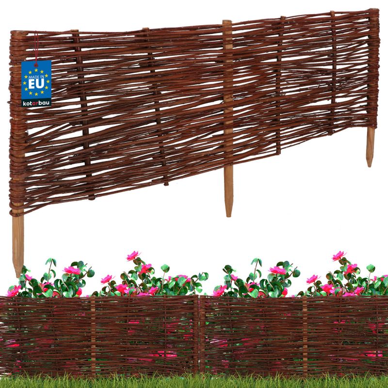 Płotek ogrodowy KOTARBAU wiklinowy 100x40 cm 1 szt.