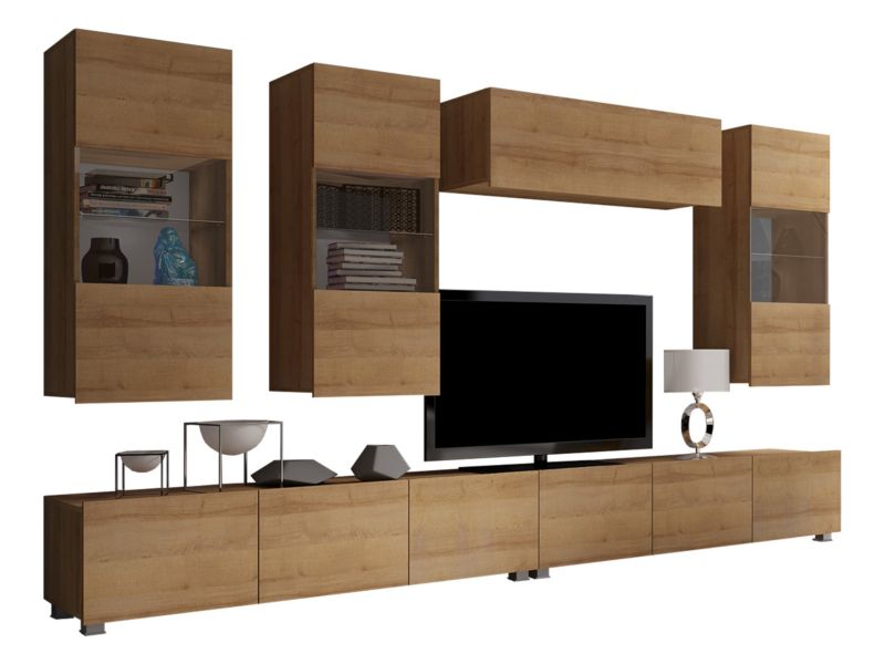 Meblościanka MIRJAN 24 Calabrini V dąb złoty 1 kpl.