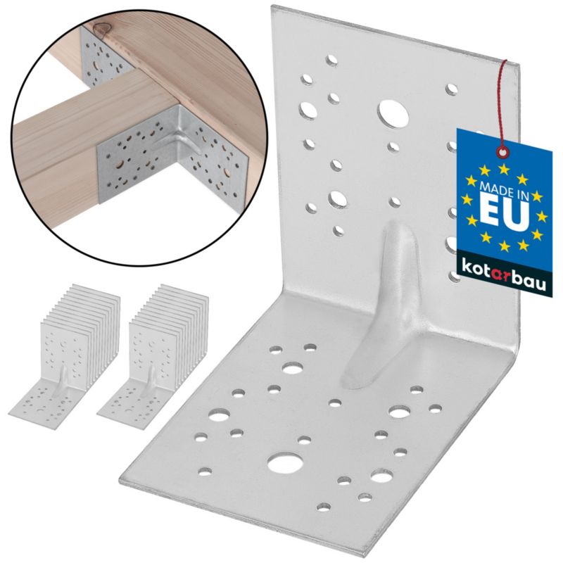 Kątownik łącznik KOTARBAU ciesielski 130x130x100 mm 25 szt.