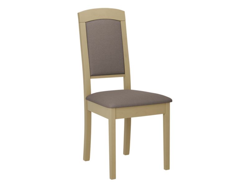 Krzesło MIRJAN 24 tapicerowane Roma XIV dąb sonoma/brązowa plecionka 1 szt.