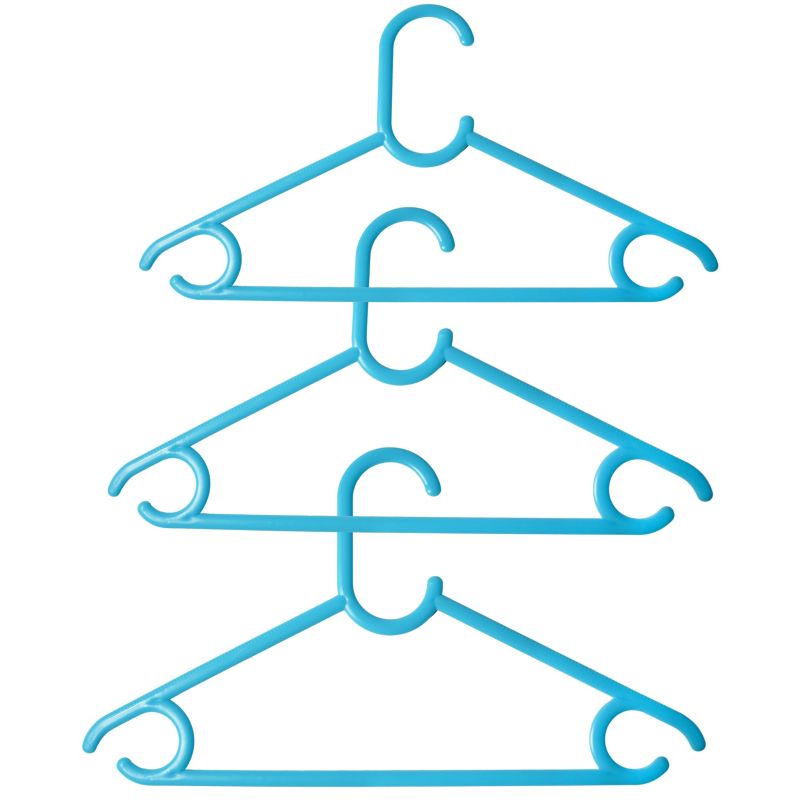 Wieszaki na ubrania Rodeno dziecięce niebieskie 25 szt.