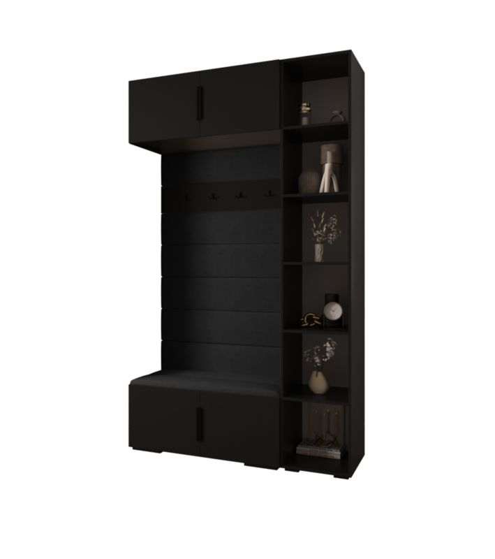 Garderoba do przedpokoju Abiks INOVA 1 Z20 czarny+czarny+manila18 1szt.